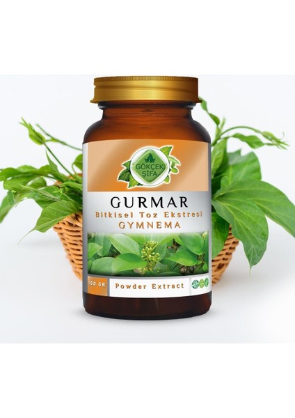 Gurmar Toz Ekstresi (Gymnema sylvestre)100 gr. Cam Kavanoz