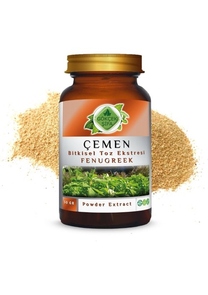 Çemen Toz Ekstresi (Trigonella foenum-graecum L.) 50 gr. Cam Kavanoz