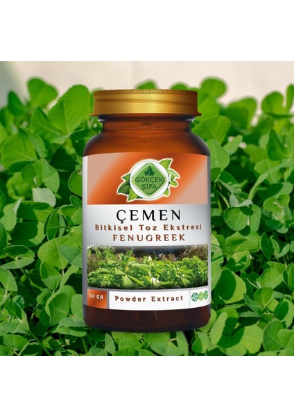 Çemen Toz Ekstresi (Trigonella foenum-graecum L.) 50 gr. Cam Kavanoz