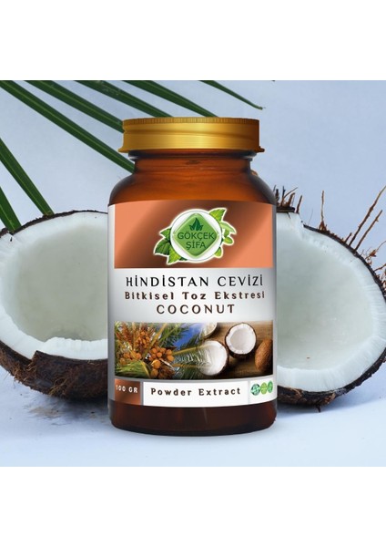 Hindistan Cevizi Toz Ekstresi 100 Gr. Cam Kavanoz
