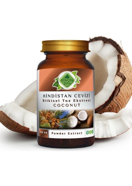 Hindistan Cevizi Toz Ekstresi 100 Gr. Cam Kavanoz