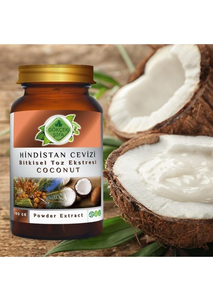 Hindistan Cevizi Toz Ekstresi 100 Gr. Cam Kavanoz