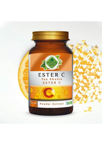 Ester C Toz Ekstresi 100 Gr. Cam Kavanoz
