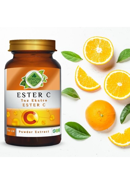 Ester C Toz Ekstresi 100 Gr. Cam Kavanoz