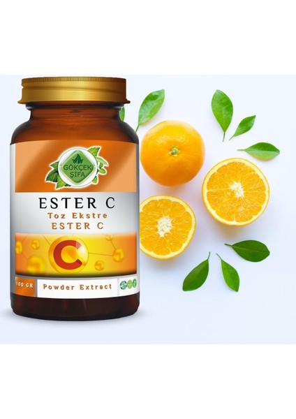 Ester C Toz Ekstresi 100 Gr. Cam Kavanoz