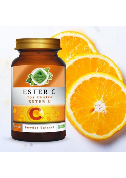 Ester C Toz Ekstresi 100 Gr. Cam Kavanoz