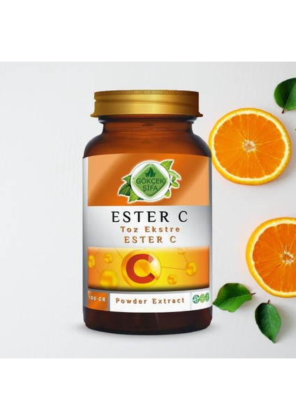 Ester C Toz Ekstresi 100 Gr. Cam Kavanoz