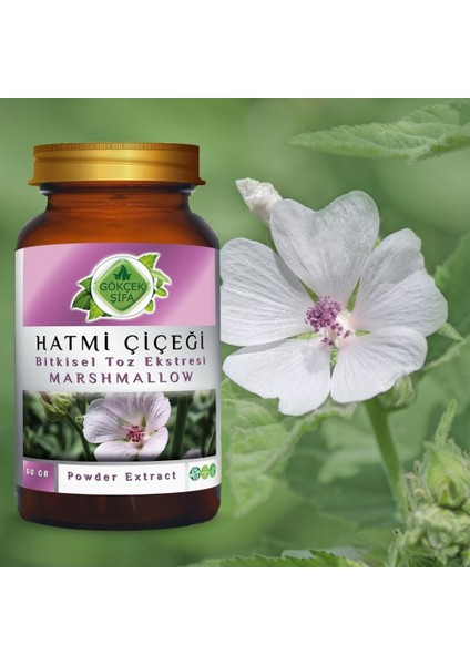 Hatmi Çiçeği Toz Ekstresi 60 Gr. Cam Kavanoz