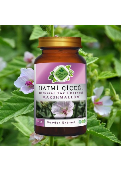 Hatmi Çiçeği Toz Ekstresi 60 Gr. Cam Kavanoz