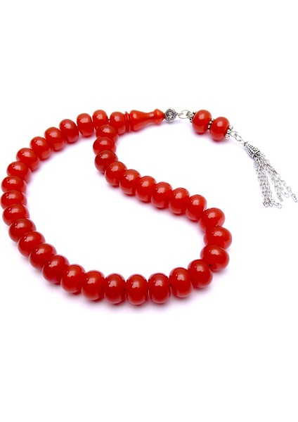 Basık Teker Kesim Sıkma Kehribar Gümüş Kamçı