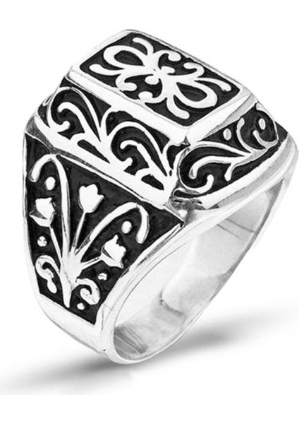 925 Ayar Gümüş Lisanslı Kurtlar Vadisi Orijinal Taşsız Erkek Yüzük fiyatları