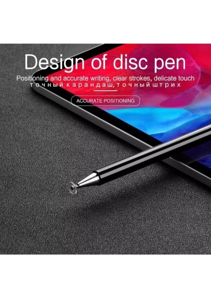 Dokunmatik Çizim Kalemi Tablet ve Telefonla Uyumlu Disk Uçlu Sugar Black fırsatları