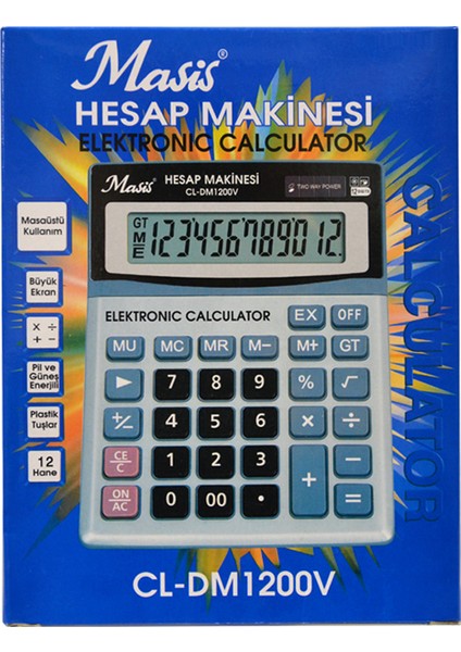 CL-DM1200V 12 Hane Masa Üstü Hesap Makinesi fiyatları