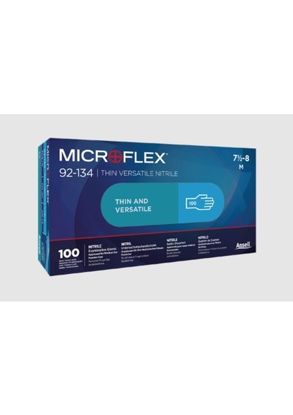 Microflex 92-134 Tek Kullanımlık Nitril Eldiven (100 Adet/kutu)