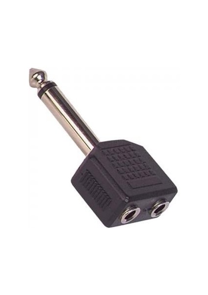 6.3 mm Erkek 2x 3.5 mm Dişi Çevirici 2x Stereo Dişi 6.3 mm Erkek Jack Erkek Gitar Jack 2 Kulaklık Giriş