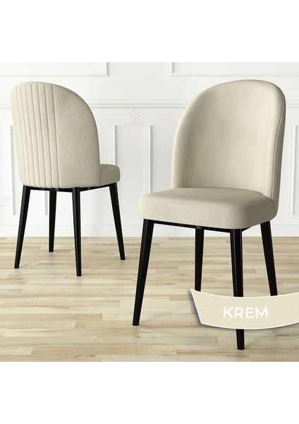 Aste Serisi 4 Adet Mutfak Sandalyesi Metal Siyah Iskeletli 1. Sınıf Babyface Kumaş fiyatları