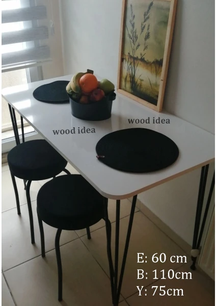 Wood Idea 60 x 110 Mutfak Masası...yemek Masası...