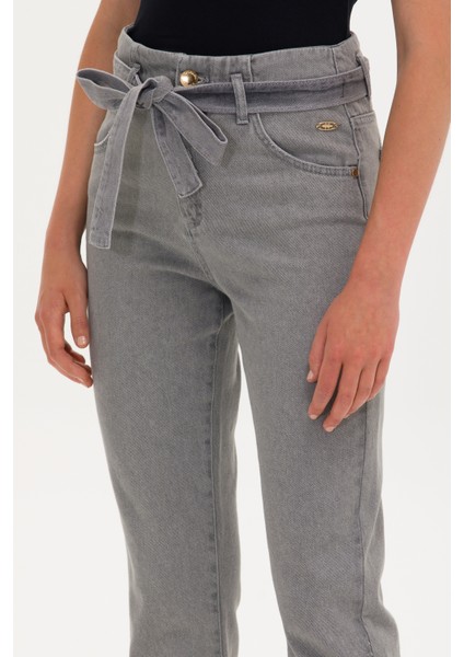 U.S. Polo Assn. Kadın Gri Jean Pantolon 50263802-DN0025