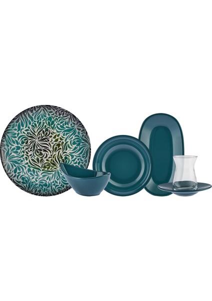 Forever Bone Patina 26 Parça 6 Kişilik Kahvaltı Takımı fırsatları