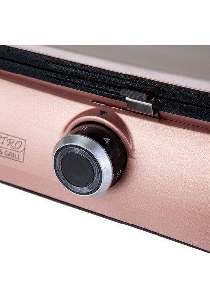 Antibakteriyel Gastro Diamond Izgara ve Tost Makinesi Rosegold modelleri