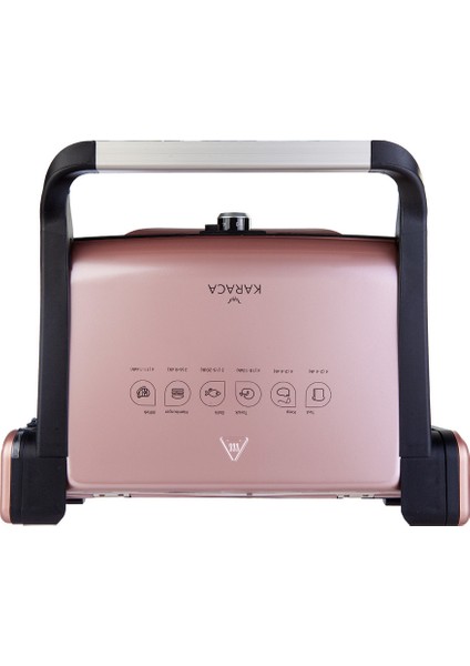 Antibakteriyel Gastro Diamond Izgara ve Tost Makinesi Rosegold indirimleri