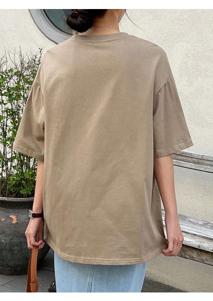 Kadın Seize The Day Baskılı Oversize T-Shirt fiyatları