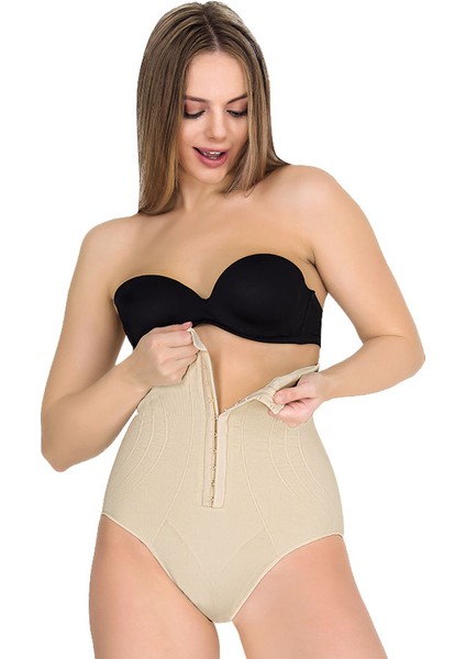 Agraflı Yüksek Bel Slip Korse
