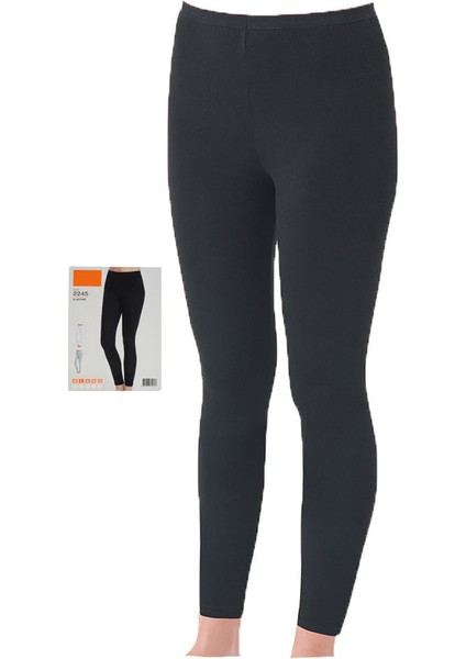 Siyah Uzun Tayt Düz Paça