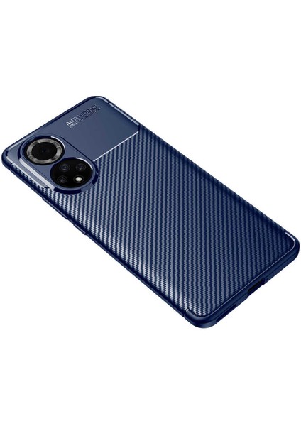 Huawei Nova 9 Kılıf Karbon Tasarım Darbe Emici Silikon Koruma Voyo