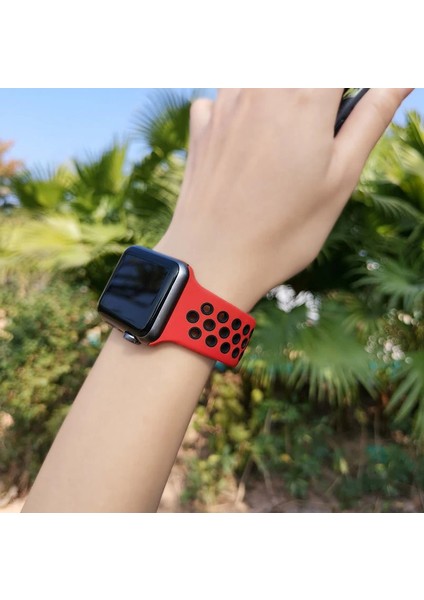 Apple Watch 3 4 5 6 7 8 38MM 40MM 41MM Delikli Silikon Kordon Voyoniket fiyatları