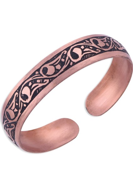 Bakır Işlemeli Bilezik Rose Gold No 5 NS-05043