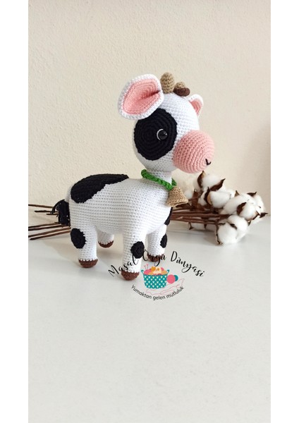 Sütaş - Amigurumi Buzağı / Ineği - El Yapımı Doğal Antibakteriyel Amigurumi Oyuncak