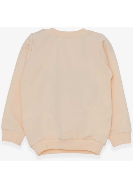 Kız Çocuk Sweatshirt Sevimli Hayvancıklar Baskılı 1.5-5 Yaş, Krem