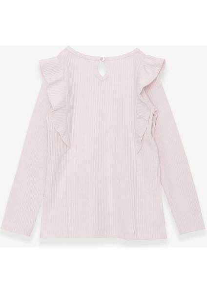 Kız Çocuk Bluz Fırfırlı 6-12 Yaş, Krem fiyatları