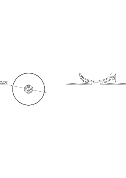 Vision 42 cm Çanak Lavabo modelleri
