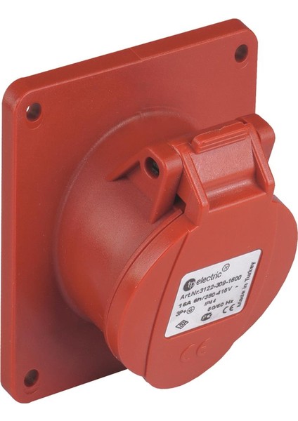 4X32A / Ip 44 - Makine Prizi ( Eğik )