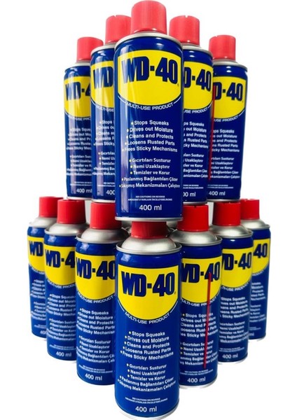 24'lü Wd-40 400 ml Koruyucu Yağlayıcı ve Pas Sökücü Sprey