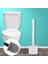 Silikon Tuvalet Fırçası Kauçuk Kafa Tutucu Yaratıcı Temizleme Fırçası ile Taban Ayakta Banyo Temizleme Seti | Tuvalet Fırçası Tutucular (Yurt Dışından) 2