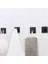 4 Adet Paslanmaz Çelik Robe Kanca Siyah Havlu Kanca Kendinden Yapışkanlı Duvar Askı Mutfak Banyo Aksesuarları Askısı | Robe Hooks (Yurt Dışından) 4