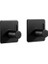2 Adet Siyah Kendinden Yapışkanlı Bornoz Kanca Duvar Kanca Olmayan Kaymaz Ağır Duvar Kancası Askı Su Geçirmez Sopa Üzerinde Kanca Mutfak Armatürü | Robe Hooks (Yurt Dışından) 2