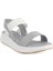 0008 Modern Rahat Düz Taban Deri Sandalet Acua Soft 5