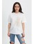T-Shirt Bisiklet Yaka Cep Detaylı - Ekru 1