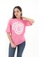 Bisiklet Yaka Denver Leagune Baskılı T-Shirt - Pembe 1