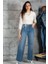 Flare Fit Yüksek Bel Jean 1