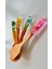 Colorful Serisi - El Yapımı Bambu Kaşık Seti-Ahşap Kaşık - 4'lü Set 4