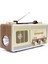 Bluetooth Hoparlör Şarjlı Nostaljik Radyo Fm Radyo El Fenerli Aux/usb/sd/mp3 2