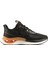 Dapper Erkek Sneakers - Siyah Oranj 1