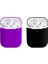 2 Paket Uyumlu Durumda Ultra Ince Yumuşak Kapak Silikon Koruyucu Cilt Apple Airpod Için 1 2 Durumda (Mor * Siyah) (Yurt Dışından) 1