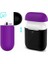 2 Paket Uyumlu Durumda Ultra Ince Yumuşak Kapak Silikon Koruyucu Cilt Apple Airpod Için 1 2 Durumda (Mor * Siyah) (Yurt Dışından) 2