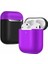 2 Paket Uyumlu Durumda Ultra Ince Yumuşak Kapak Silikon Koruyucu Cilt Apple Airpod Için 1 2 Durumda (Mor * Siyah) (Yurt Dışından) 4